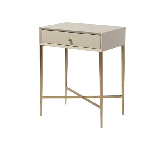 Finley Side Table in Ceramic Grey Finish