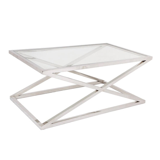 Nico Coffee Table in Stainless Steel