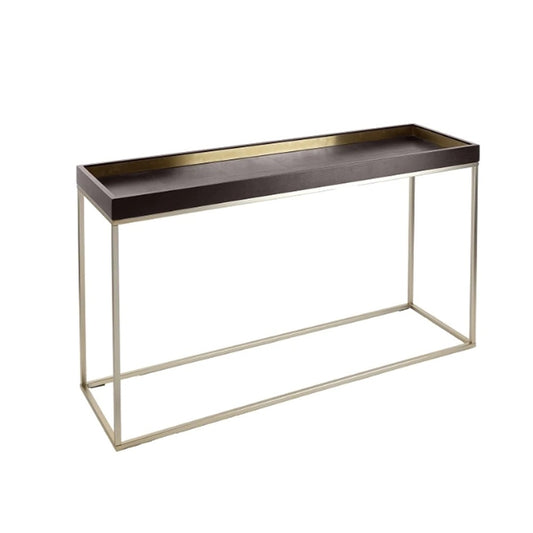 Alyn Console in Chocolate Finish