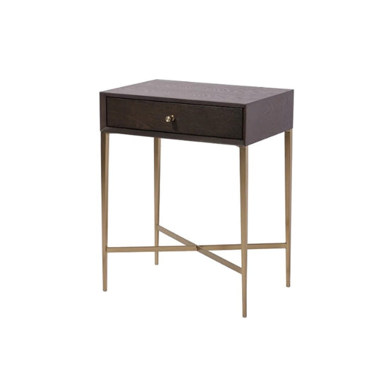 Finley Side Table in Chocolate Finish